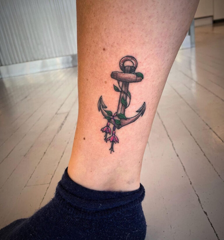 tau-stavanger-jørpeland-tattoo-tatovering-anchor-anker-fisherman-sea-